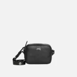 ステューシー SS リンク レザー サイド ブラック ポーチ