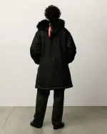 ステューシー アルファ ウィンターパーカー ブラックジャケット-8