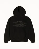 ステューシー インターナショナル デザインズ ブラック ジップ フード-1