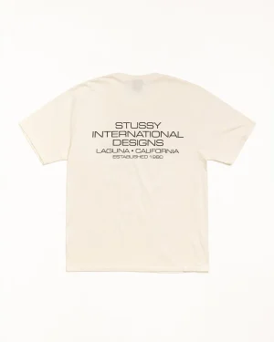 ステューシー インターナショナルデザインズ Tシャツ ピグメントダイ ナチュラル