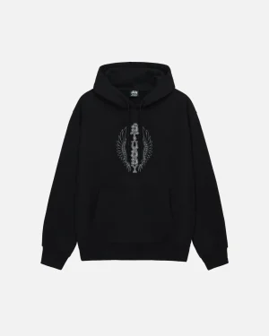 ステューシー ウェス ウィングス ブラック フード