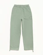 ステューシー エスタブリッシュド フリース グレーグリーン パンツ