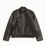 ステューシー カフェレーサー レザー ブラック ジャケット