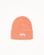 ステューシー カフストック マールドオレンジ ビーニー