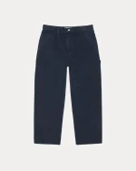 ステューシー カーペンター キャンバス ネイビー パンツ