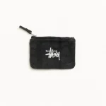 ステューシー キャンバス ウォッシュド ブラック コインポーチ