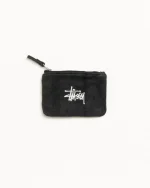 ステューシー キャンバス ウォッシュド ブラック コインポーチ