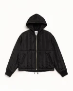 ステューシー キルティングナイロンワークジャケット（ブラック）