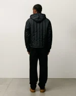 ステューシー キルティングナイロンワークジャケット（ブラック）-5