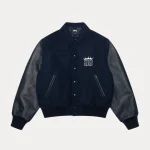 ステューシー キング バーシティ ネイビー ジャケット