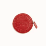 ステューシー サーフドット レザー ファイアレッド ポーチ