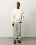 ステューシー サーフマン メリノコットン ナチュラル セーター-2