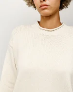 ステューシー サーフマン メリノコットン ナチュラル セーター-5