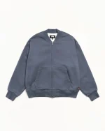 ステューシー サーマル裏地付きフリースボンバー フェードブルージャケット