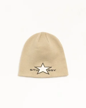 ステューシー シェニール サンド スカルキャップ
