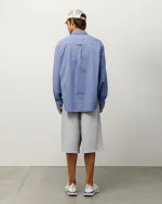 ステューシー ジャージー グレー ヘザー ショートパンツ-3