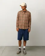 ステューシー ジャージー ネイビー ショートパンツ-2