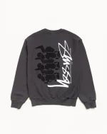 ステューシー スケートスタック フェードブラック クルー-1