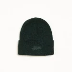 ステューシー ストックカフ マールド ハンターグリーン ビーニー