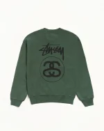 ステューシー ストックリンク ピグメントダイ クルー-1