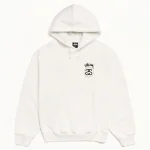 ステューシー ストックリンク ピグメントダイ ナチュラル パーカー