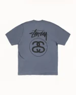 ステューシー ストックリンク ピグメントダイ ネイビー Tシャツ