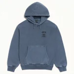 ステューシー ストックリンク ピグメントダイ ネイビー パーカー