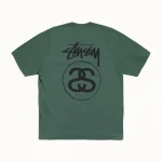 ステューシー ストックリンク ピグメントダイ パインTシャツ