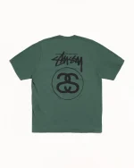 ステューシー ストックリンク ピグメントダイ パインTシャツ