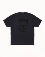 ステューシー ストックリンク 顔料染め フェードブラックTシャツ