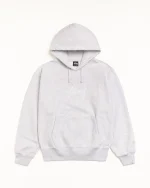 ステューシー ストックロゴ アップリケ アッシュ ヘザー パーカー