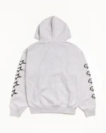 ステューシー スピードウェイ アッシュ ヘザー ジップ パーカー-1