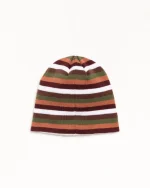 ステューシー スムースストック ストライプ ブラウン スカルキャップ-1