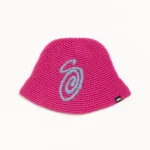 ステューシー スワーリーS ニット ベリー バケットハット