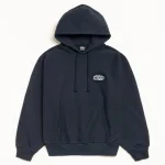 ステューシー タイル オーバル ネイビー パーカー