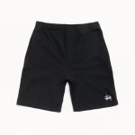 ステューシー ダブルレイヤー ジャージー ブラック ショートパンツ