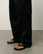 ステューシー チノ ブラック トラウザー-5