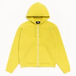 ステューシー テクスチャード イエロー ジップ パーカー