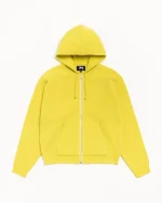 ステューシー テクスチャード イエロー ジップ パーカー