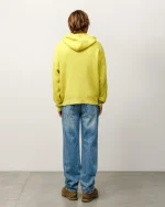 ステューシー テクスチャード イエロー ジップ パーカー-6