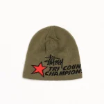 ステューシー トライカウンティ アーミーグリーン スカルキャップ