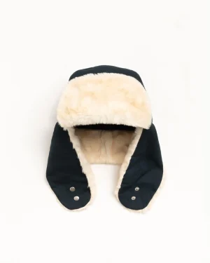 ステューシー トラッパー ネイビー キャップ