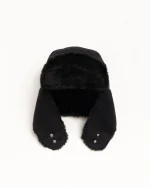 ステューシー トラッパー ブラック キャップ