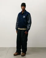 ステューシー トレーニング ブラック パンツ-3