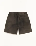 ステューシー ナイロン ウェーブ ダイ ブラック ショートパンツ-1