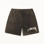 ステューシー ナイロン ウェーブ ダイ ブラック ショートパンツ