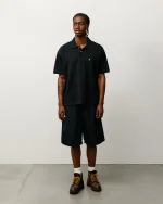 ステューシー ナイロンコート ブラック ショート-2