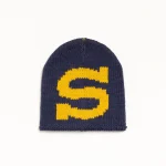 ステューシー ニット バーリー S ネイビー スカルキャップ
