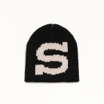 ステューシー ニット バーリー S ブラック スカルキャップ