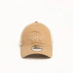 ステューシー ニューエラ 9twenty ウォッシュド ベーシック カーキ トラッカー